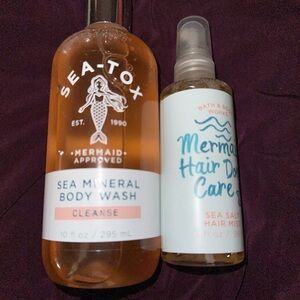 Seatox body wash and hair mist